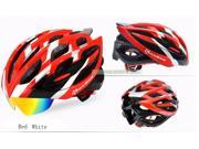 Ultralight Cycling Helmet MTB Bike Helmet Integrally Molded Glasses Special Helmet 3 Lenses TK051