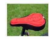 Bicycle Saddle Bicycle Parts Cycling Seat Mat Comfortable Cushion Soft Seat Cover for Bike Red