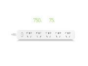 Unique Small Plug Original Xiaomi Mi Smart Power Strip Plug with 5 Power Sockets Intelligent Electrical Power Adapter with On Off Switch