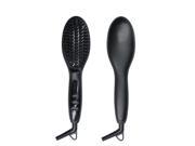 Black LCD Electric Heating Straightening Irons Hair Comb Straightener Ceramic Hair Brush Heating Brush