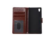 Pattern Leather with Stand Flip Smart Wallet Case for Sony Xperia Z5