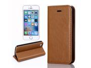Sheep Grain PU Flip Wallet Leather Pouch Case for Apple iPhone 5S SE Credit Card Money Pocket Stand TPU Soft Fashion Skin Cover