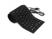 85keys English Layout Letters Wire USB Interface Silicon Keyboard Teclado Waterproof for PC Desktop Laptop OTG Android