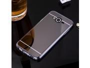 Luxury Mirror Slim Phone Case for Samsung Galaxy Note 4 TPU Silicone Soft Frame Plating Gold Acrylic Back Cover