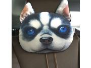 30*22cm Large 3D Printed Dog Face Cushion Home Decoration Animal Car Seat Chair Cushion Doge Plush Neck Pillow for Birthday Toys Gift