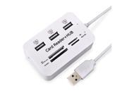 Multi in one MS SD M2 TF OTG Card Reader Combo High Speed 3 Ports USB3.0 Hub