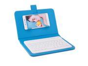 Universal Wireless Bluetooth Keyboard with Bracket Stand Cover Case for 4.5~6.5 Inch Mobile Phone