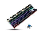 Metoo ZERO Genuine LED Backlit Gaming Mechanical Keyboard 87keys Blue Switch Metal Anti ghosting Keyboard