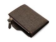 Baborry Men Wallet Coin Bag Zipper ID Credit Card Holder Leather Bifold Coin Purse Top Brand Wallet Pockets