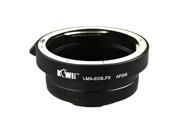 KIWI LMA EOS_FX Lens Mount Adapter For Canon EOS EF S Mount Lens to Fujifilm X PRO1 X E1 X M1 FX Body Mount Camera Adapter