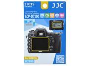 JJC LCP D7100 2 Kits Guard Film Digital Camera LCD Display Screen Protector Cover For Nikon D7100