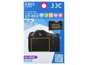 JJC LCP RX10 2 Kits Guard Film Digital Camera LCD Display Screen Protector Cover For Sony RX10