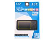 JJC LCP BPCC 2PCS Hard LCD Guard Film Screen Protector For Blackmagic Design Blackmagic Pocket Cinema Camera