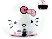 Hello Kitty Motorcycle 3 4 Helmet RETRO Face White Sanrio