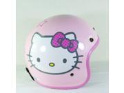 Hello Kitty Motorcycle 3 4 Helmet RETRO Face Stars Pink Sanrioc