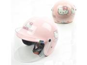 Hello Kitty Kid 3 4 Motorcycle Helmet Heart Glitter Pink Sanrio