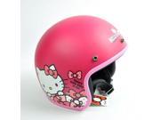 Hello Kitty Motorcycle 3 4 Helmet RETRO Polka Dot Ribbon Hotpink Sanrio