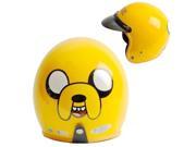 Adventure Time Jake the Dog Motorcycle 3 4 Helmet RETRO Yellow