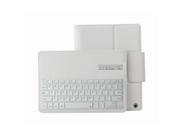 For Apple iPad Air iPad 5 Wireless Removable Bluetooth Keyboard Leather Case Cover White