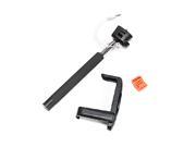 Wireless Wired Bluetooth Rechargeable Selfie Monopod with Built in Remote Control Shutter With Gasket For Cellphone Camera