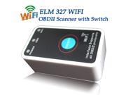 ELM327 Car Diagnostic Scanner Code Reader Tool Super Mini Wifi Power Switch OBD2 OBDII CAN BUS Interface For Apple Iphone PC andriod