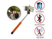 Wired Extendable Selfie Stick Handheld Monopod Stick Holder With Built in Camera Selfie Shutter for iPhone Samsung Smartphone
