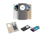 For LG G4 Quick Circle Case Flip Leather Battery Back Cover Smart View with NFC Qi Wireless Charging