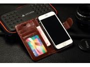 Folio Genuine Leather Holder Stand Wallet Cover Case With Frame Card For iPhone 6