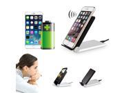 Luxury QI Charging Pad Foldable Stand Qi Wireless Phone Charger Transmitter 3 Coils Adapter For Qi Enabled Phones