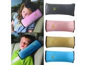 Kids Car Safety Strap Cover Harness Cushion Pillow Shoulder Seat Belt Sleep Pad for kids Children Gray