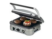 Cuisinart Griddle Stainless Steel 5 in 1 GR 4N Indoor Grill with Cover