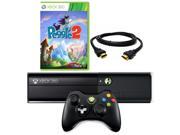 Microsoft Black Xbox 360 4GB Gaming Console w Wireless Controller HDMI and Peggle 2 Game Bundle