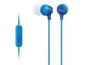 Sony MDREX15AP Fashion Color EX Series Earbud Headset with Mic Multi Colors Black Blue White Pink and Violet