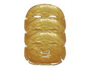 Spalife Hydrating Soothing Revitalizing Gold Facial Mask w Collagen Elastin 3PK