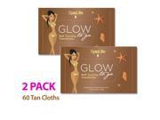 SpaLife Glow To Go Self Tan Towelettes 36 Ready to use Self Tanning Cloths 2Pk