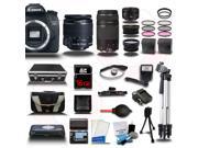 Canon EOS 70D Camera 18 55mm 75 300mm 50mm 5 LENS MEGA KIT 16GB More USA