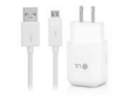 LG Original G5 Type C Data Cable USB 9V Fast Wall Charger White