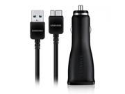 Samsung USB 3.0 Sync Charge 1M Cable Edge S7 Note 4 5 Fast Car Charger Black