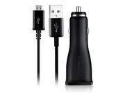 Samsung Original Travel Data Charge Cable 5 Feet Fast Car Charger Black