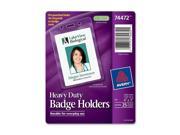 UPC 067933744722 product image for Avery 74472 Photo ID Badge Holder, Vertical, 3w x 4h, Clear, 25-Pack | upcitemdb.com