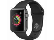 Apple Watch Series 1 38mm Smartwatch Space Gray Aluminum Case with Black Sport Band MP022LL/A