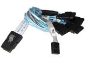 Supermicro CBL 0118L 02 Ipass to 4 SATA cable 23CM W 25.5cm SB S 26AWG