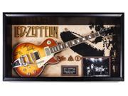 Led Zeppelin Autographed Guitar Signed in Framed Case
