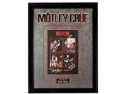 Motley Crue Signed Band World Tour Picture Poster in Framed Case with COA