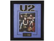 U2 Band Signed Picture Poster in Framed Case