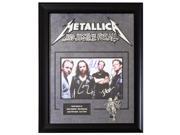 Metallica Signed Picture Poster in Framed Case