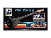The Police Band Signed Guitar Synchronicity in Framed Case COA