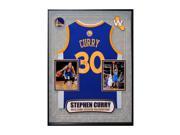 Stephen Curry Golden State Warriors NBA Signed Basketball Jersey Framed COA
