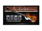 Paul McCartney Autographed Electric Guitar Signed in Framed Case COA