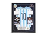 Lionel Messi Autographed Argentina Team Jersey Wood Framed with COA